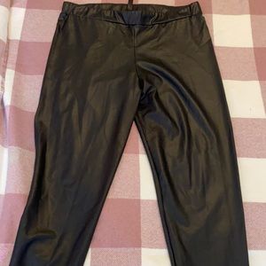Blackheart black Pleather leggings